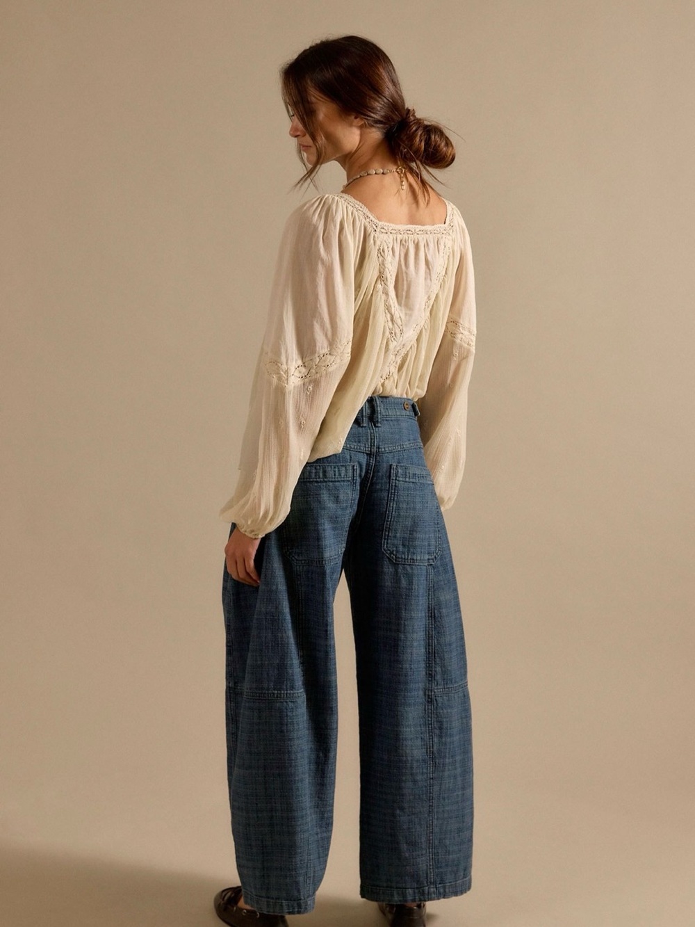 We The Free Free To Roam Cropped Jeans in Seven Seas - Picture 2 of 8